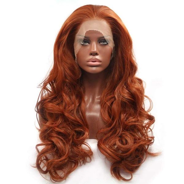 synthetic wigs glueless lace front wig copper red long natural wavy part hair for women, Black
synthetic wigs glueless lace front wig copper red long natural wavy part hair for women, Black
