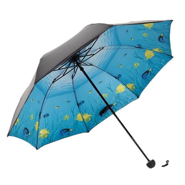 umbrellas creative ocean cartoon three folding umbrella women plastic handle double use rain and uv parasol
umbrellas creative ocean cartoon three folding umbrella women plastic handle double use rain and uv parasol