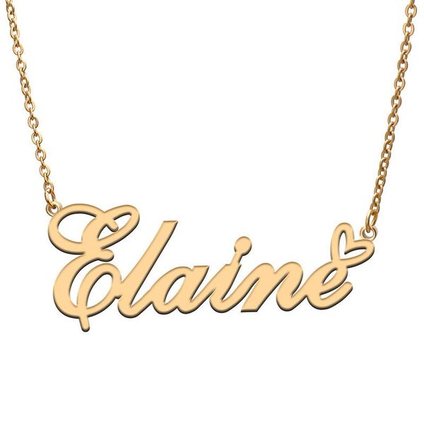 pendant necklaces love heart elaine name necklace for women stainless steel gold & silver nameplate femme mother child girls gift
pendant necklaces love heart elaine name necklace for women stainless steel gold & silver nameplate femme mother child girls gift