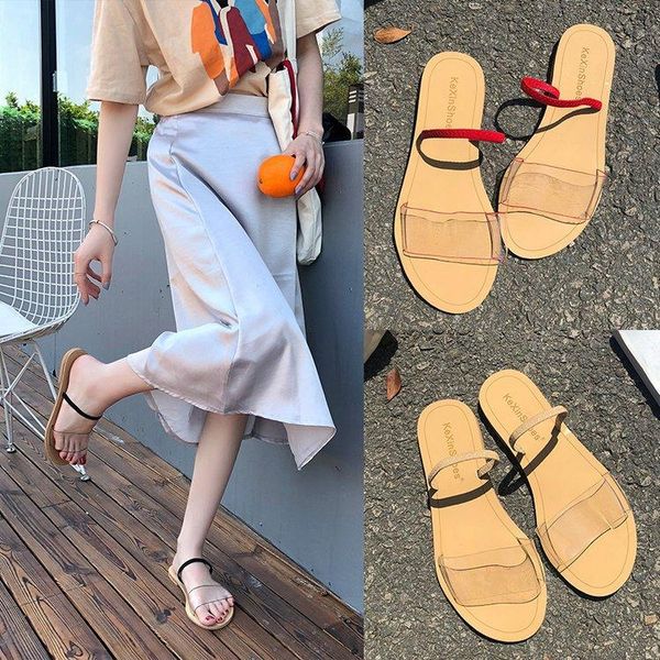 slipper the korean version of 2021 summer simple transparent toe word drag beach shoes women wear wild flat slippers tide, Black;grey
slipper the korean version of 2021 summer simple transparent toe word drag beach shoes women wear wild flat slippers tide, Black;grey
