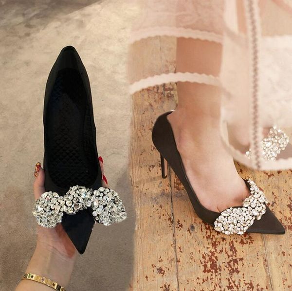 crystal butterfly-knot shoes women formale pointed toe black leather high heels pumps slip-on ladies dress
crystal butterfly-knot shoes women formale pointed toe black leather high heels pumps slip-on ladies dress