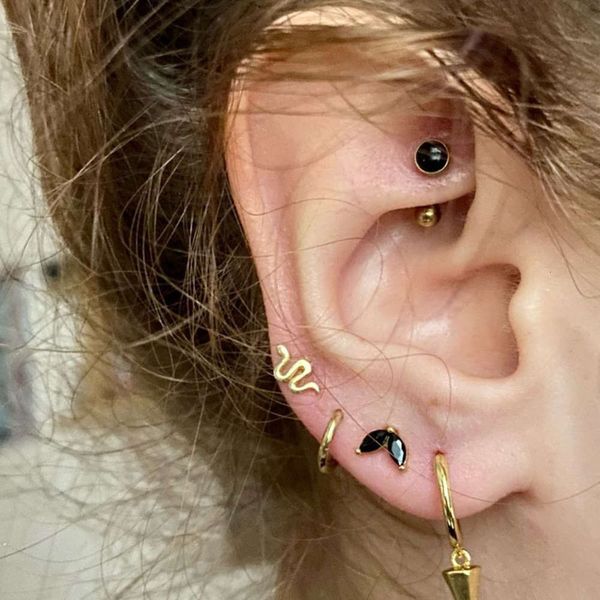 snake earrings trend for women steel gold animal stud boho esthetic fashion gothic jewerly poison bague femme, Golden
snake earrings trend for women steel gold animal stud boho esthetic fashion gothic jewerly poison bague femme, Golden