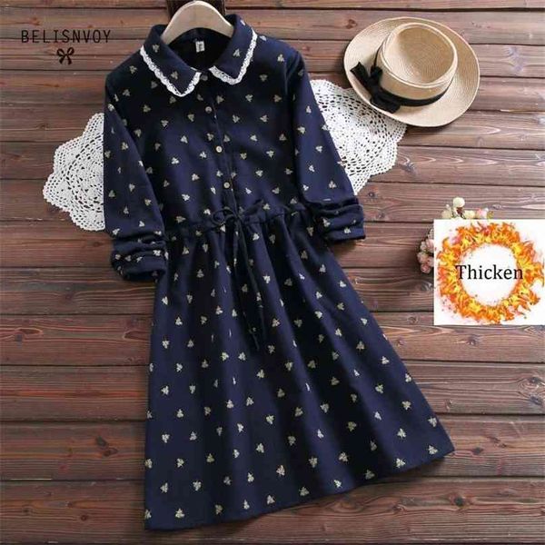 mori girl women winter cute dress lace turn-down collar navy blue gray female elbise vintage elegant cotton thick floral 210520, Black;gray
mori girl women winter cute dress lace turn-down collar navy blue gray female elbise vintage elegant cotton thick floral 210520, Black;gray