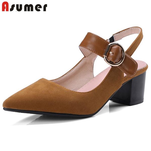 dress shoes asumer 2021 arrive women pumps slingback buckle flock pointed toe summer square heel comfortable casual ladies, Black
dress shoes asumer 2021 arrive women pumps slingback buckle flock pointed toe summer square heel comfortable casual ladies, Black