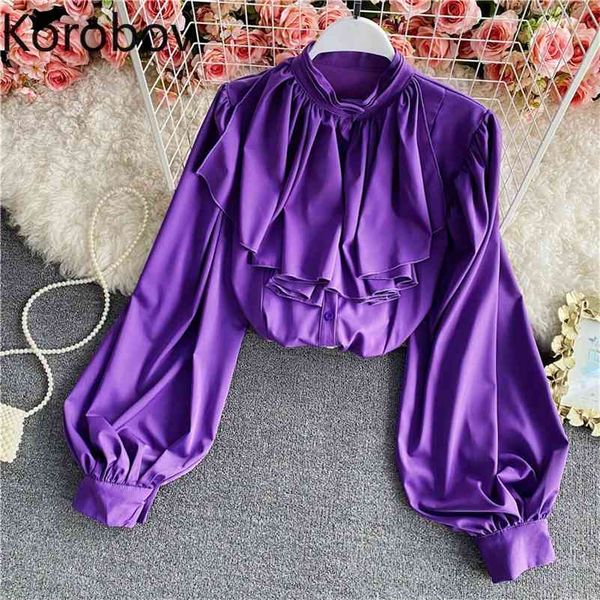 korobov new arrival blouse women solid color stand collar bow lace up elegant vintage shirts office lady long sleeve blusas 210430, White
korobov new arrival blouse women solid color stand collar bow lace up elegant vintage shirts office lady long sleeve blusas 210430, White