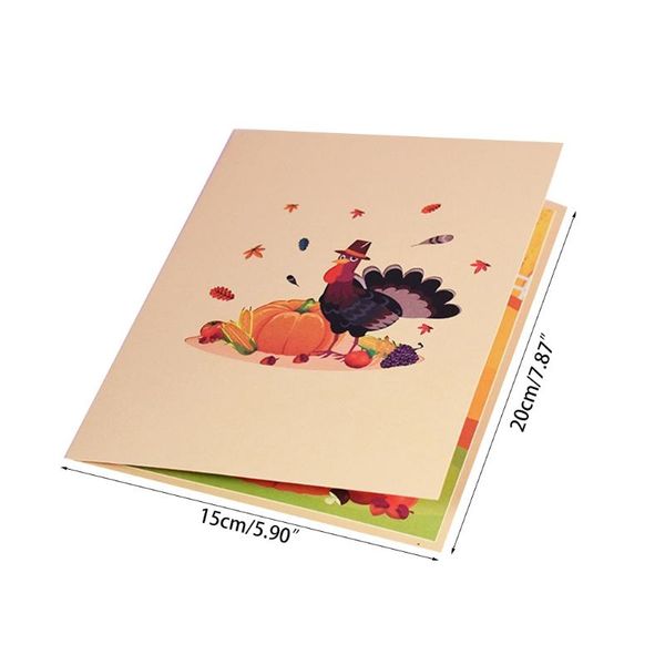 greeting cards thanksgiving day turkey 3d -up card for thanks winter holiday birthday postcards gifts with envelope h056
greeting cards thanksgiving day turkey 3d -up card for thanks winter holiday birthday postcards gifts with envelope h056