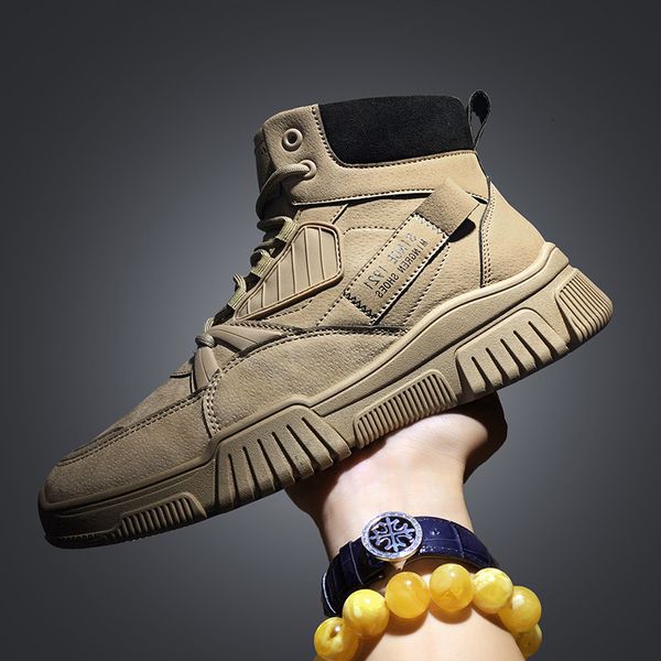 2021 new men's shoes korean fashion trend leisure sports board thick soled increased wear-resistant martin boots, Black
2021 new men's shoes korean fashion trend leisure sports board thick soled increased wear-resistant martin boots, Black