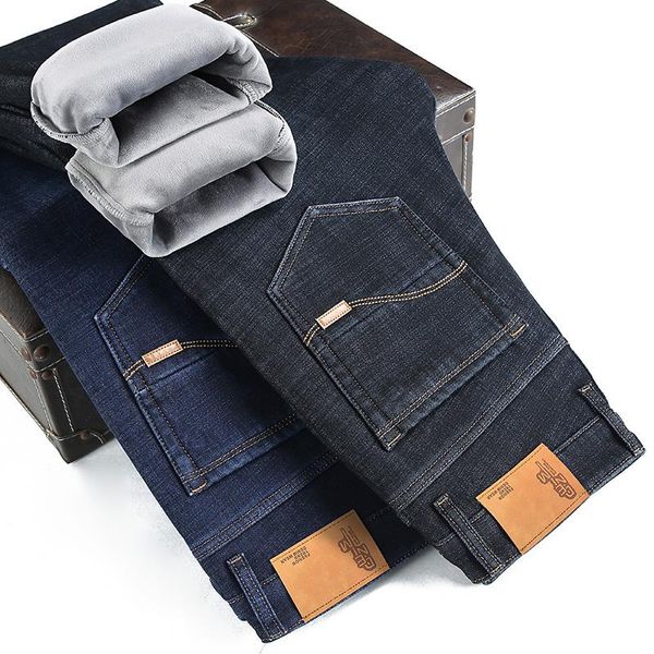 men's jeans 2021 winter plus velvet slim-fit business casual two-color stretch warmth thickened soft straight-leg, Blue
men's jeans 2021 winter plus velvet slim-fit business casual two-color stretch warmth thickened soft straight-leg, Blue