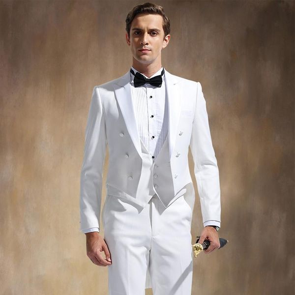 italian groom wedding tuxedos tailcoat design white men suits slim fit formal wear 2022 mens bridegroom jacket+pants+vest 3 pieces prom even, Black;gray
italian groom wedding tuxedos tailcoat design white men suits slim fit formal wear 2022 mens bridegroom jacket+pants+vest 3 pieces prom even, Black;gray