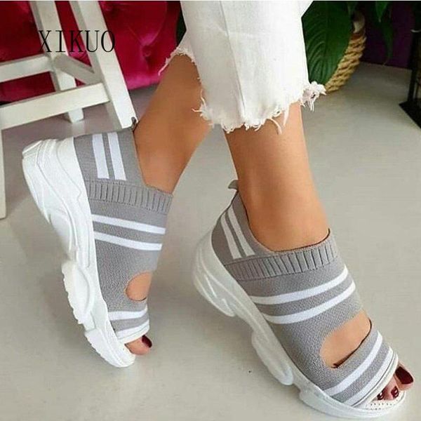 sandals women's 2021 shoes stretch fabric slip-on hollow open toe thick bottom casual knitted sneakers ladies women, Black
sandals women's 2021 shoes stretch fabric slip-on hollow open toe thick bottom casual knitted sneakers ladies women, Black