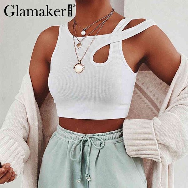 glamaker hollow out white cami women summer style crop female clothing knitted fashion camisole streetwear tank 210414
glamaker hollow out white cami women summer style crop female clothing knitted fashion camisole streetwear tank 210414