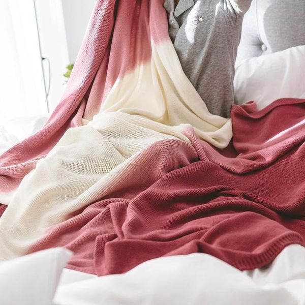 graceful gradient color knitted plaid blanket japanese cute home decor sofa bed throw cotton women office cozy blankets
graceful gradient color knitted plaid blanket japanese cute home decor sofa bed throw cotton women office cozy blankets
