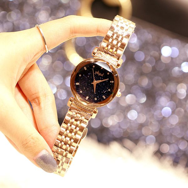 watch versatile fashion trend women's inlaid with diamond real star sky waterproof student bracelet, Slivery;brown
watch versatile fashion trend women's inlaid with diamond real star sky waterproof student bracelet, Slivery;brown