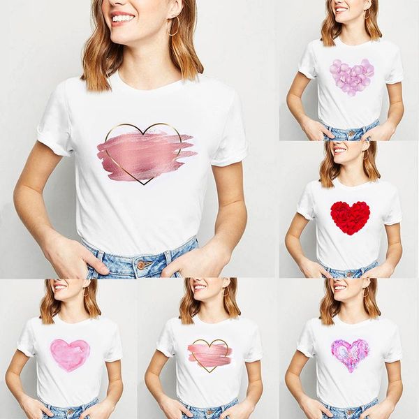 women's t-shirt fashion flower print tee casual summer breathable short sleeve comfortable crew neck t shirts female harajuku shirt, White
women's t-shirt fashion flower print tee casual summer breathable short sleeve comfortable crew neck t shirts female harajuku shirt, White