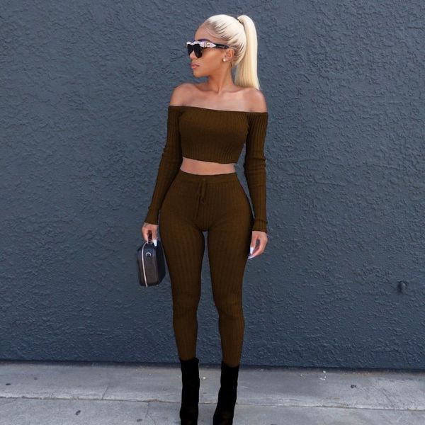 autumn slash neck women tracksuits high elastic sport fitness 2 two piece long and trousers sets of 6, Gray
autumn slash neck women tracksuits high elastic sport fitness 2 two piece long and trousers sets of 6, Gray