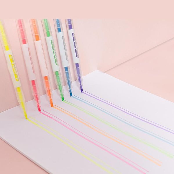 highlighters double side with broad and fine tips assorted colors dual-tips pens 6 for student classroom, Black;red
highlighters double side with broad and fine tips assorted colors dual-tips pens 6 for student classroom, Black;red