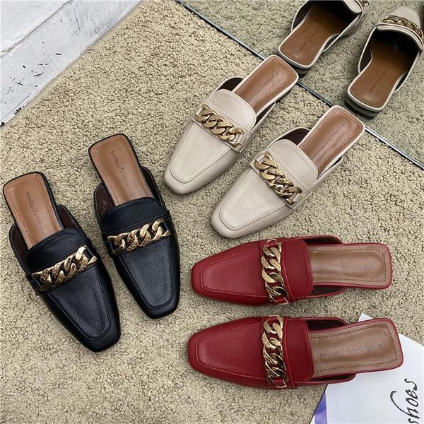 slippers low heels fashion slipper for women gold chains square toe slip on slides summers beach heel shoes, Black
slippers low heels fashion slipper for women gold chains square toe slip on slides summers beach heel shoes, Black