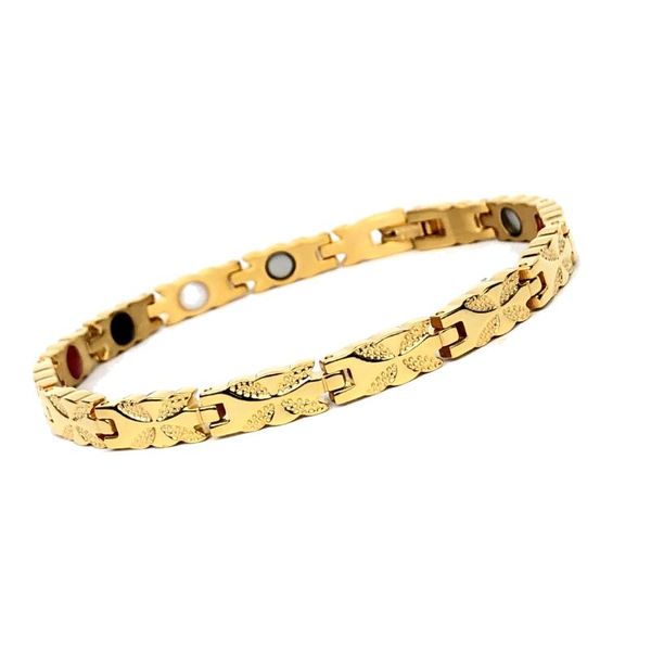 link, chain stainless steel bracelet titanium jewelry germanium magnet energy fashion, Black
link, chain stainless steel bracelet titanium jewelry germanium magnet energy fashion, Black