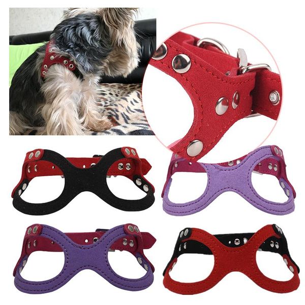 cat collars & leads powerful d ring back protection soft suede leather small pet dog harness for puppies adjustable chest dogs supplies
cat collars & leads powerful d ring back protection soft suede leather small pet dog harness for puppies adjustable chest dogs supplies