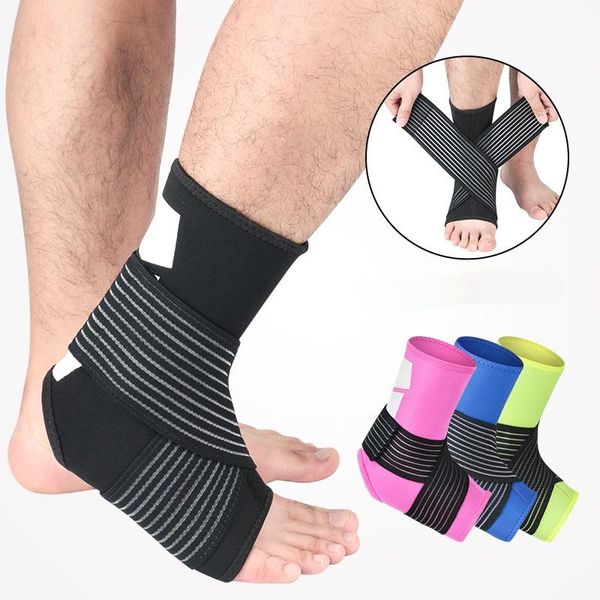 1pcs ankle compression leg strap support brace elastic protection foot bandage sprain prevention sport fitness guard band, Blue;black
1pcs ankle compression leg strap support brace elastic protection foot bandage sprain prevention sport fitness guard band, Blue;black