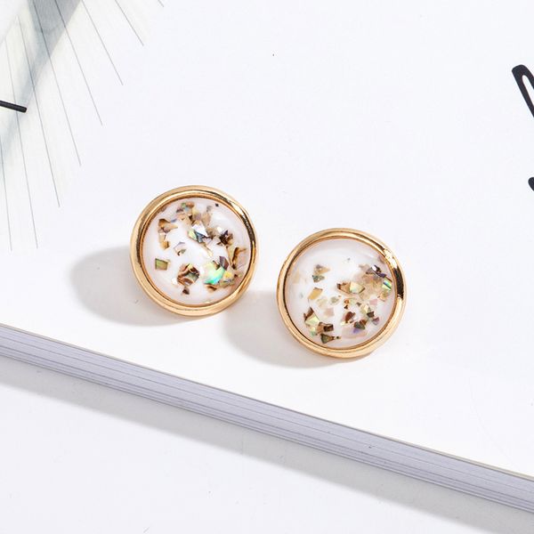 fashion earrings new women's simple and elegant temperament earrings korean personalized shell powder, Golden
fashion earrings new women's simple and elegant temperament earrings korean personalized shell powder, Golden