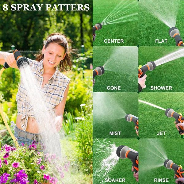 high pressure water spray 8 patterns car wash gun ajustable hand-held tools hose sprinkle nozzle garden tool watering equipments
high pressure water spray 8 patterns car wash gun ajustable hand-held tools hose sprinkle nozzle garden tool watering equipments