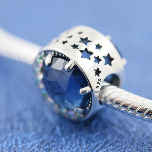 solid 925 sterling silver moon and night sky charm bead for european style jewelry charm bracelets, Black
solid 925 sterling silver moon and night sky charm bead for european style jewelry charm bracelets, Black