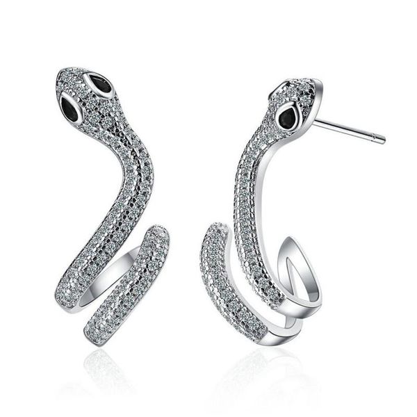 stud kofsac fashion micro inlay zircon individuality snake earring 925 sterling silver jewelry earrings for women party accessories, Golden;silver
stud kofsac fashion micro inlay zircon individuality snake earring 925 sterling silver jewelry earrings for women party accessories, Golden;silver