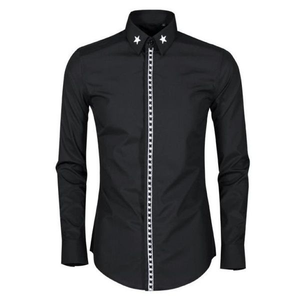 tee polo shirt mens luxury five star 3d embroidery long sleeve men shirts plus size 4xl camisa masculina slim casual man, White;black
tee polo shirt mens luxury five star 3d embroidery long sleeve men shirts plus size 4xl camisa masculina slim casual man, White;black