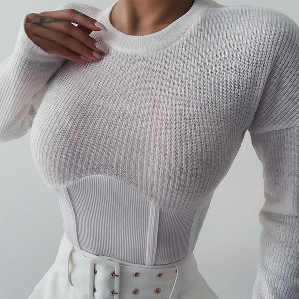 women's t-shirt white 2021 autumn women solid color long sleeve o-neck slim drawstring short fashion girl party streetwear
women's t-shirt white 2021 autumn women solid color long sleeve o-neck slim drawstring short fashion girl party streetwear