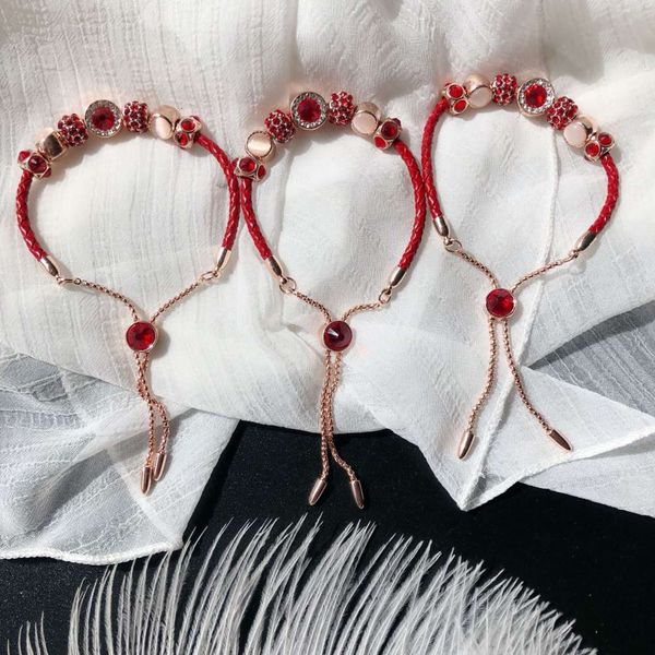 korea dongdamen benmingnian red rope bracelet transshipment pearl leather rope alloy bracelet headdress girl, Black
korea dongdamen benmingnian red rope bracelet transshipment pearl leather rope alloy bracelet headdress girl, Black