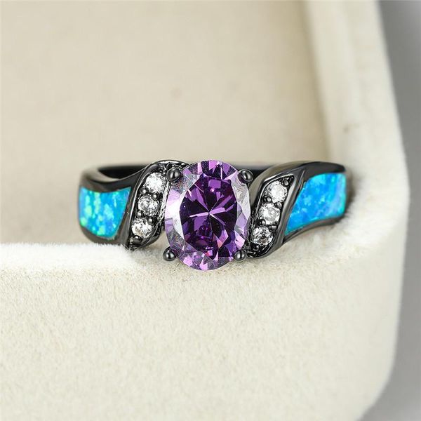 wedding rings luxury blue opal thin engagement ring cute female purple crystal oval stone vintage 14kt black gold for women, Slivery;golden
wedding rings luxury blue opal thin engagement ring cute female purple crystal oval stone vintage 14kt black gold for women, Slivery;golden