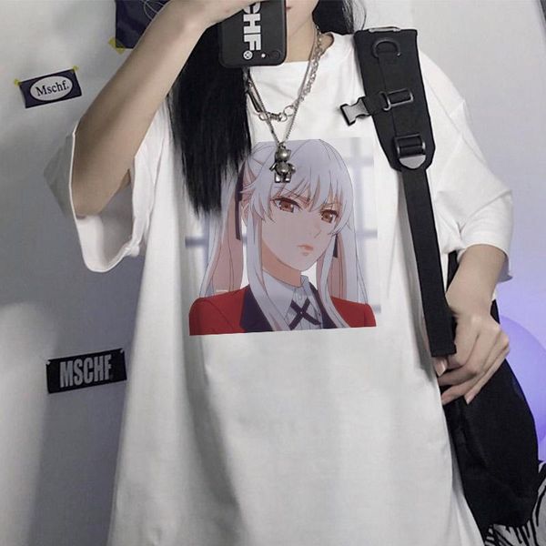 women's t-shirt women kakegurui xx anime momobami kirari vintage japanese loose short sleeve tshirt casual gothic tees streetwear, White
women's t-shirt women kakegurui xx anime momobami kirari vintage japanese loose short sleeve tshirt casual gothic tees streetwear, White