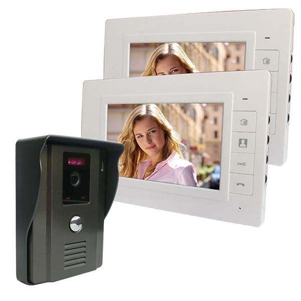 7"color video intercom door phone doorbell 1 home surveillance camera 2 monitor screen kit ir night vision phones
7"color video intercom door phone doorbell 1 home surveillance camera 2 monitor screen kit ir night vision phones