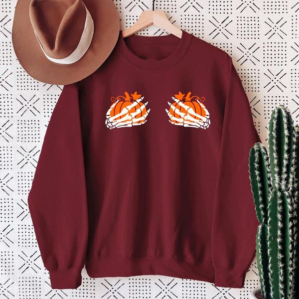 women's hoodies & sweatshirts colored pumpkin boobies sweatshirt funny women autumn halloween skeleton pullovers streetwear, Black
women's hoodies & sweatshirts colored pumpkin boobies sweatshirt funny women autumn halloween skeleton pullovers streetwear, Black