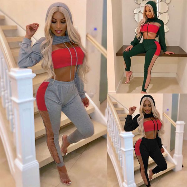 sweaters station in 2021 shu brocade color stitching perspective hooded women's two piece pants, White;black
sweaters station in 2021 shu brocade color stitching perspective hooded women's two piece pants, White;black