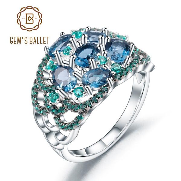 cluster rings gem's ballet 2.00ct natural london blue z art deco style ring real 925 sterling silver gemstone for women fine jewelry, Golden;silver
cluster rings gem's ballet 2.00ct natural london blue z art deco style ring real 925 sterling silver gemstone for women fine jewelry, Golden;silver
