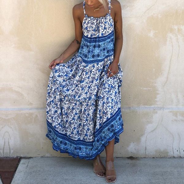 casual dresses vestidos boho hippie chic summer bohemian print beach sundress 2021 women blue sleeveless loose spaghetti strap maxi dress, Black;gray
casual dresses vestidos boho hippie chic summer bohemian print beach sundress 2021 women blue sleeveless loose spaghetti strap maxi dress, Black;gray