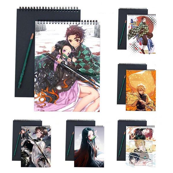 notepads demon slayer notebook anime kimetsu no yaiba sketchbook kamado tanjirou paper sketch book student art painting drawing, Purple;pink
notepads demon slayer notebook anime kimetsu no yaiba sketchbook kamado tanjirou paper sketch book student art painting drawing, Purple;pink