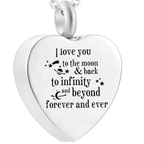 pendant necklaces urn for ashes i love you to the moon and back cremation locket ash memorial jewelry, Silver
pendant necklaces urn for ashes i love you to the moon and back cremation locket ash memorial jewelry, Silver