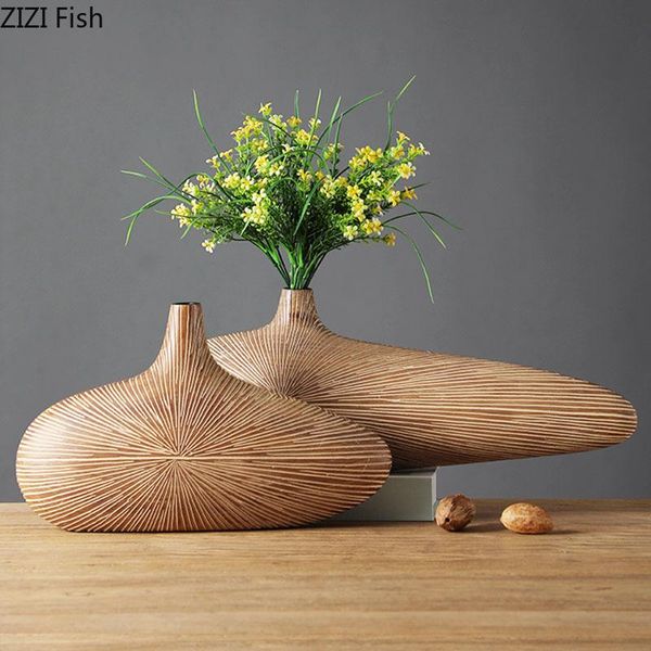 vases imitation wood vase singular ellipse flower arrangement tabledecor resin crafts home living room decoration
vases imitation wood vase singular ellipse flower arrangement tabledecor resin crafts home living room decoration