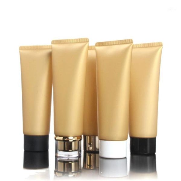 storage bottles & jars 30pcs 100g/ml gold plastic soft tube empty cosmetic facial cream squeeze lotion refillable black white cap
storage bottles & jars 30pcs 100g/ml gold plastic soft tube empty cosmetic facial cream squeeze lotion refillable black white cap