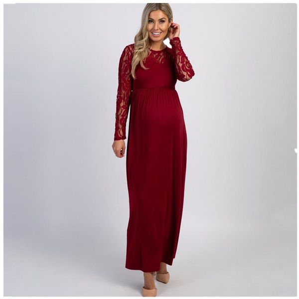maternity dresses spring autumn long sleeve lace dress for pregnancy women solid hollow clothing c0157, White
maternity dresses spring autumn long sleeve lace dress for pregnancy women solid hollow clothing c0157, White