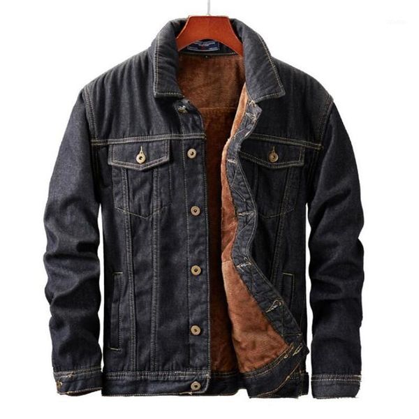 men's jackets xiu luo brand fashion plush denim jacket 2021 winter men warm fleece mens jean outwear 5xl, Black;brown
men's jackets xiu luo brand fashion plush denim jacket 2021 winter men warm fleece mens jean outwear 5xl, Black;brown