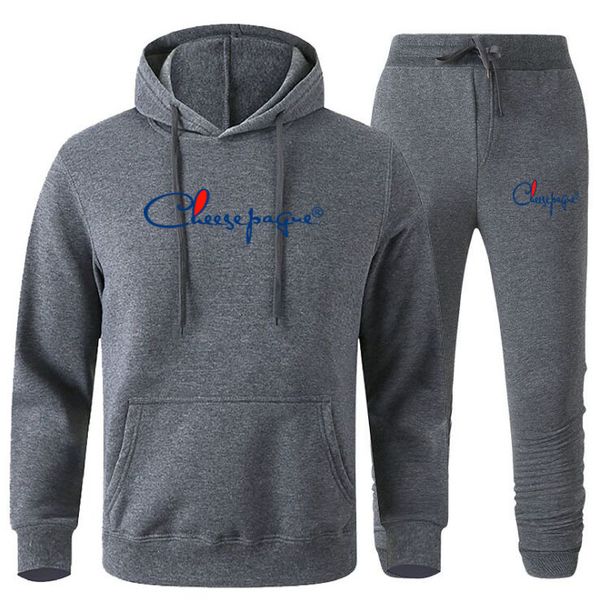 men tracksuit casual 2 pieces sets cotton sweatshirt hooded+sweatpants brand print sportswear mens clothes solid jogger sport suit, Gray
men tracksuit casual 2 pieces sets cotton sweatshirt hooded+sweatpants brand print sportswear mens clothes solid jogger sport suit, Gray