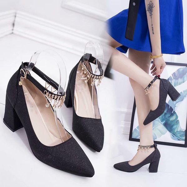 one word buckle women's shoes 2021 summer korean version of all-match baotou sandals pointed shallow mouth high heels dress, Black
one word buckle women's shoes 2021 summer korean version of all-match baotou sandals pointed shallow mouth high heels dress, Black