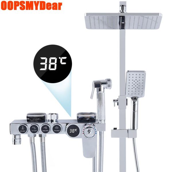 bathroom shower sets digital system cold mixer thermostatic set wall mount square head spa rain bath faucet bathtub taps
bathroom shower sets digital system cold mixer thermostatic set wall mount square head spa rain bath faucet bathtub taps