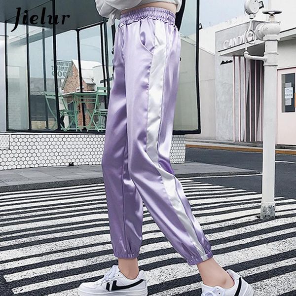 women's pants & capris summer casual side stripe pocket women slim trousers simple beam streetwear harem elastic hit color pantalone, Black;white
women's pants & capris summer casual side stripe pocket women slim trousers simple beam streetwear harem elastic hit color pantalone, Black;white
