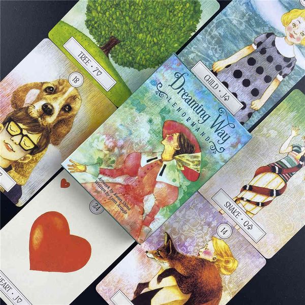 dreaming way lenormand tarot card board game for english version oracle fate divination deck playing love qidc
dreaming way lenormand tarot card board game for english version oracle fate divination deck playing love qidc