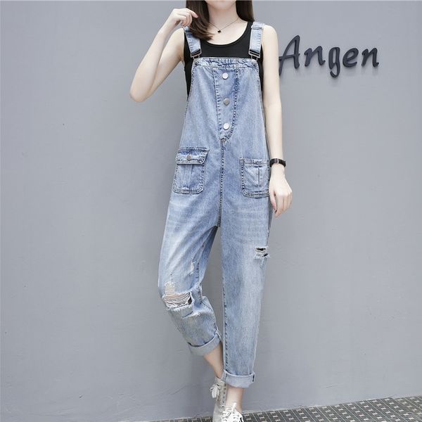 make a hole europe cowboy show women's straps in the loose nine minutes of slacks, Blue
make a hole europe cowboy show women's straps in the loose nine minutes of slacks, Blue